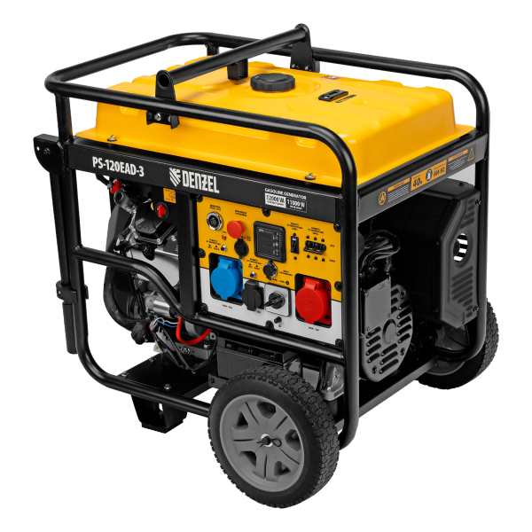 Бензиновый генератор DENZEL PS-120EAD-3 для гаража фото