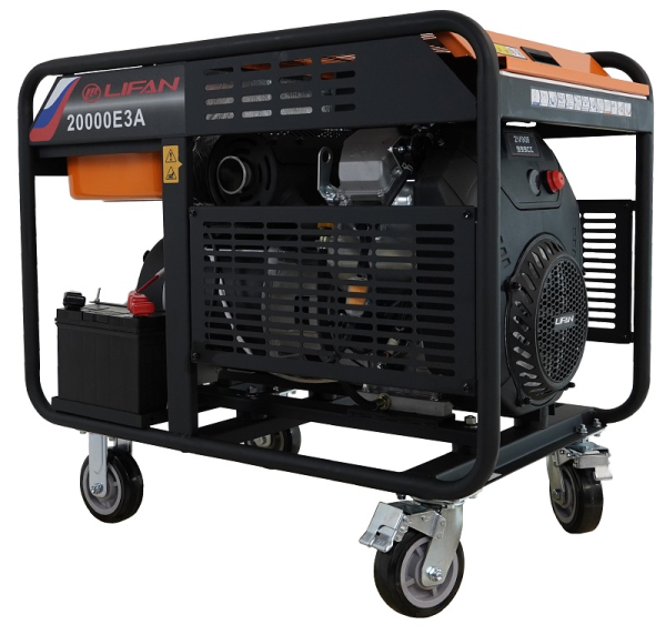 Бензиновый генератор Lifan 20000E3A промышленный фото