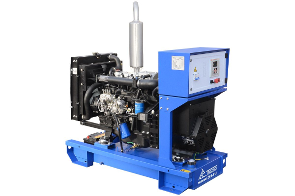 Дизельный генератор ТСС ЭД-16-Т400 с АВР в погодозащитном кожухе на прицепе 025152 фото