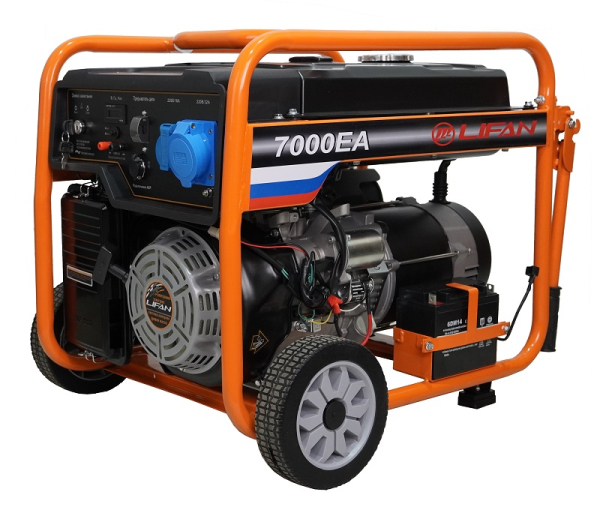 Бензиновый генератор Lifan 6 GF-5A (7000EA) 2-х тактный фото