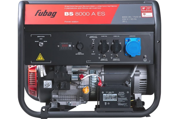 Бензиновый генератор Fubag BS 8000 A ES портативный Бензиновый генератор Fubag BS 8000 A ES портативный фото