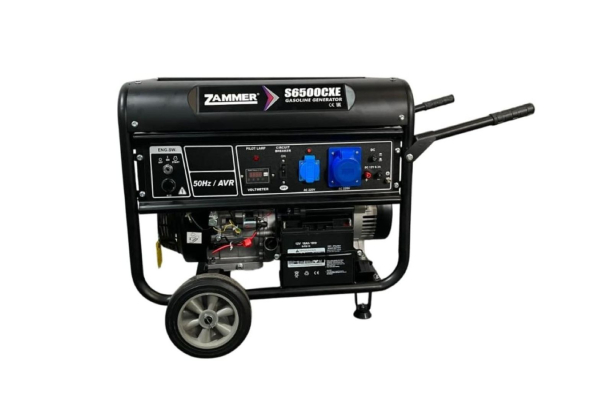 Бензиновый генератор Zammer S6500CXE- 5кВт резервный фото