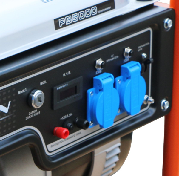 Бензиновый генератор Zongshen PB 5000 синхронный фото