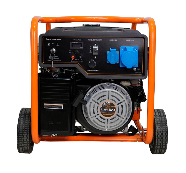 Бензиновый генератор Lifan 6 GF-5A (7000EA) на колесах фото