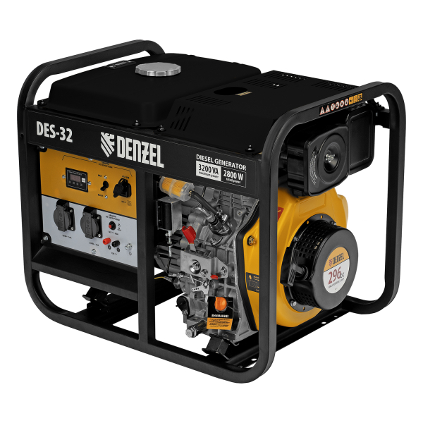 Дизельный генератор DENZEL DES-32 94411 для дома фото