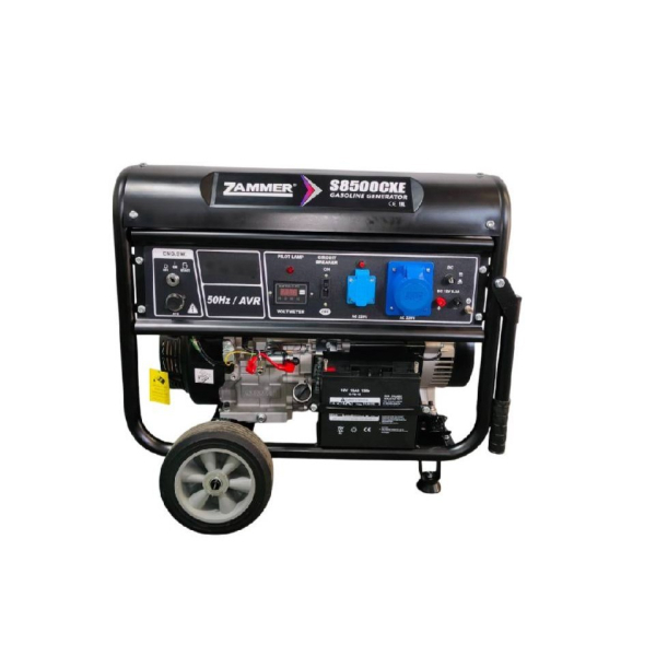 Бензиновый генератор Zammer S8500CXE 2-х тактный фото