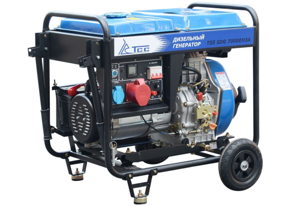 Дизельный генератор ТСС SDG 7000EH3A с АВР 033541 стационарный фото