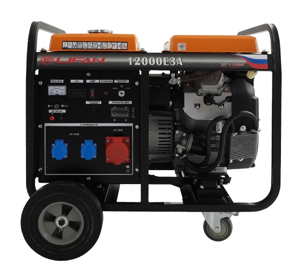 Бензиновый генератор Lifan 12000E3A промышленный фото