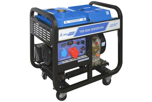 Дизельный генератор ТСС SDG 9000EH3A 100031 стационарный фото