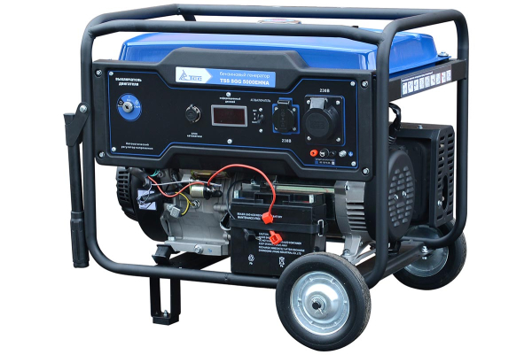 Бензиновый генератор ТСС SGG 5000EHNA в кожухе МК-1.1 4-х тактный фото