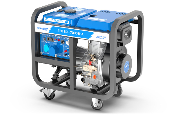 Дизельный генератор ТСС SDG 7000EH3A 100034 стационарный фото