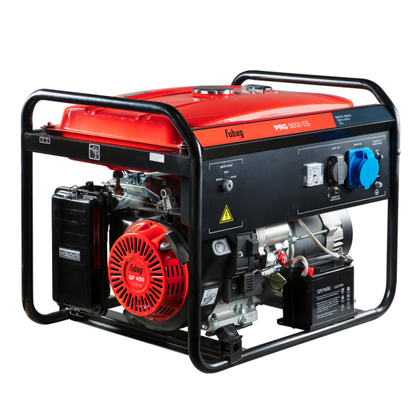 Бензиновый генератор Fubag PRG 6000 ES + Комплект колес и ручек для генераторов в ПОДАРОК синхронный фото