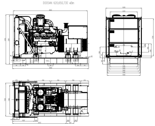 Дизельный генератор ТСС АД-730С-Т400-1РМ17 (Mecc Alte) 031219 стационарный фото