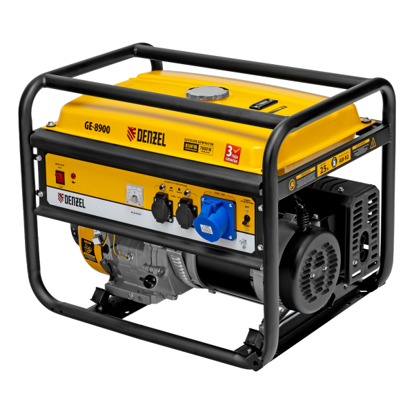 Бензиновый генератор DENZEL GE 8900 для дома фото