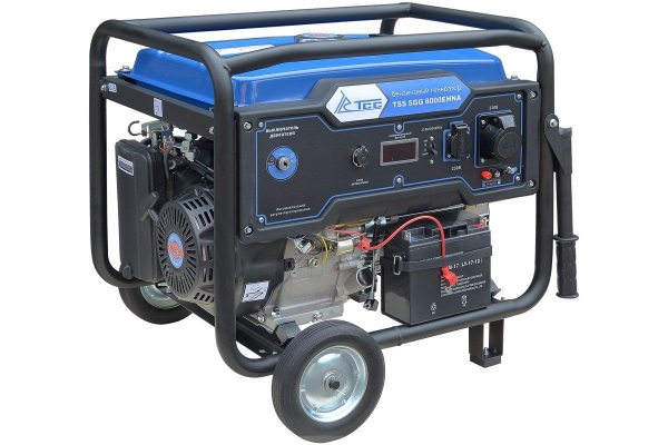 Бензиновый генератор ТСС SGG 8000EHNA в кожухе МК-1.1 армейский фото