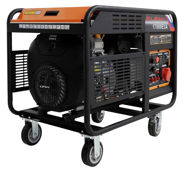 Бензиновый генератор Lifan 17000E3A для дома фото