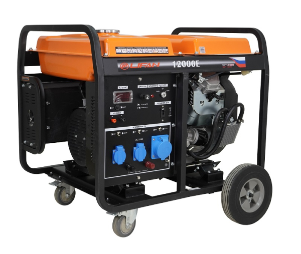 Бензиновый генератор Lifan 10 GF-4 (LF12000E) промышленный фото