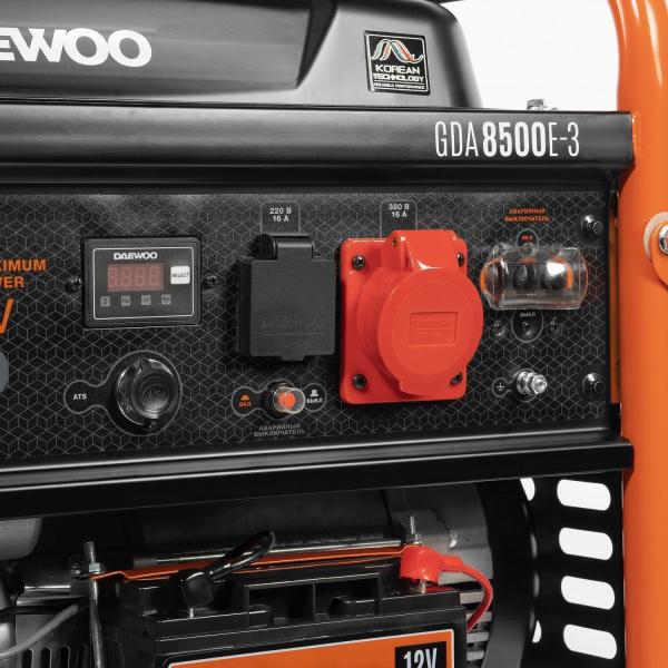 Бензиновый генератор DAEWOO GDA 8500E-3 2-х тактный фото