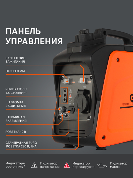 Бензиновый инверторный генератор PATRIOT GP 1000 i фото