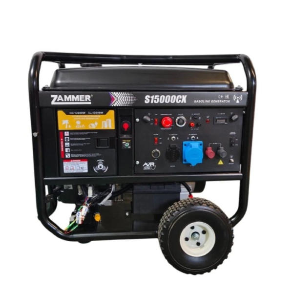 Бензиновый генератор Zammer S15000CX промышленный фото