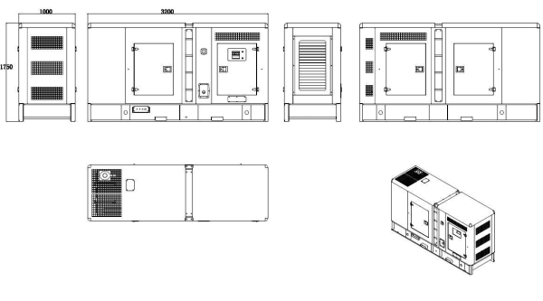 Дизельный генератор ТСС АД-100С-Т400-1РКМ9 в шумозащитном кожухе 018613 промышленный фото