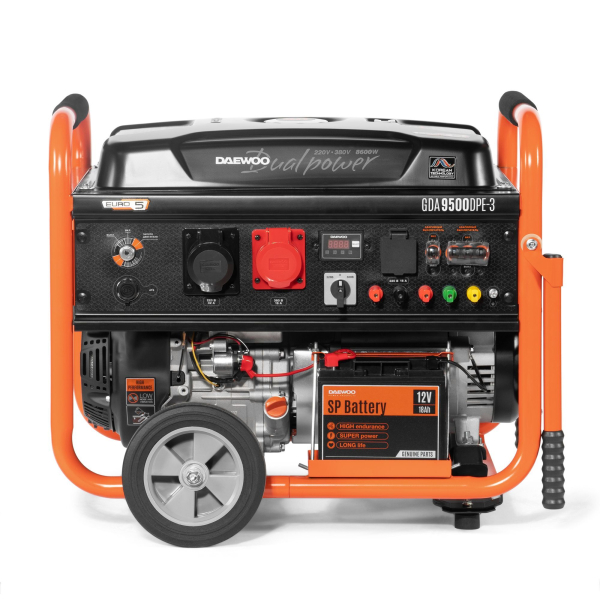 Бензиновый генератор DAEWOO GDA 9500DPE-3 для дома фото