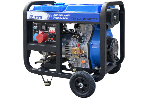 Дизельный генератор ТСС SDG 8000EH3A в кожухе МК-2.1 034170 фото