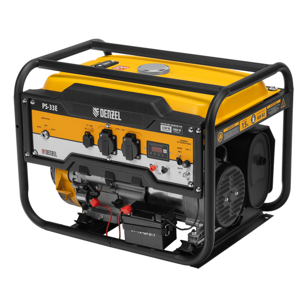 Бензиновый генератор DENZEL PS-33E портативный фото