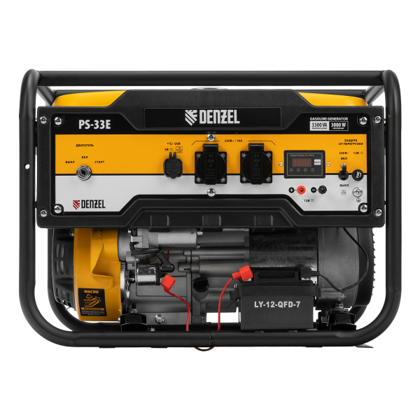 Бензиновый генератор DENZEL PS-33E портативный фото