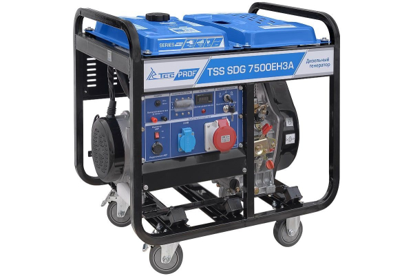 Дизельный генератор ТСС SDG 7500EH3A 100027 портативный фото