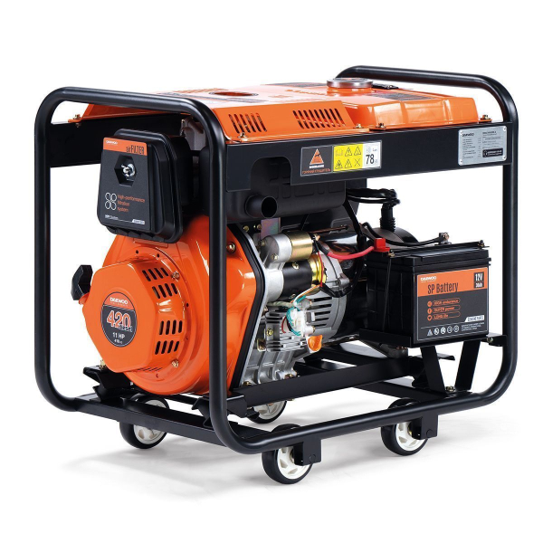 Дизельный генератор DAEWOO DDAE 6000XE-3 DDAE 6000XE-3 на колесах фото